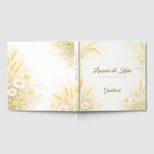 Livre D'or Elegant Botanical Wedding Guestbook