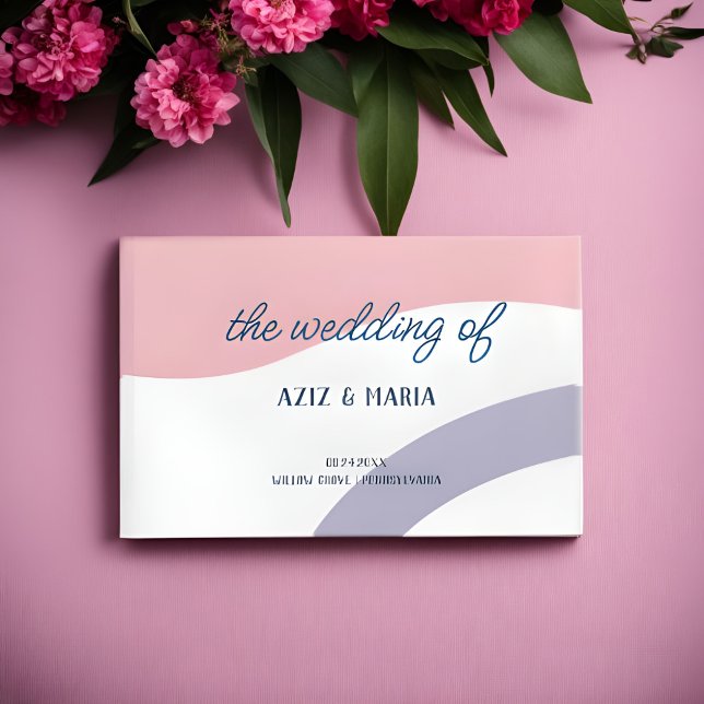 Livre D'or Elégant Cool Super Réserver Un souvenir intemporel (Elegant Cool Groovy Guest Book A Timeless Memento)