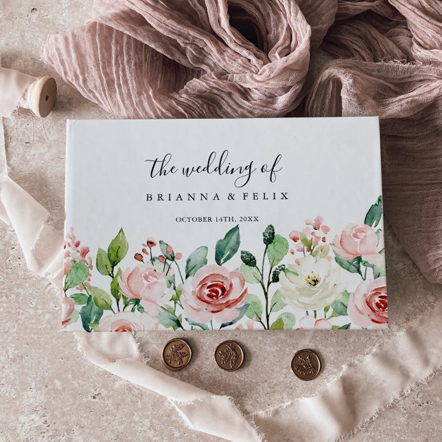 Livre D'or Élégant Dainty Automne Mariage Floral (Créateur téléchargé)