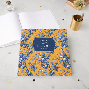 Livre D'or Élégant floral orange