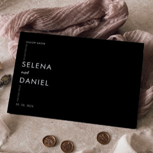 Livre D'or Élégant Formel Mariage noir