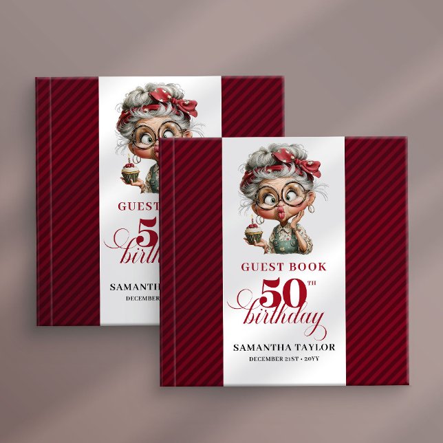 Livre D'or Elegant Funny Lady 50th Birthday Humor Guest Book (Elegant Funny Lady 50th Birthday Humor Guest Book

)