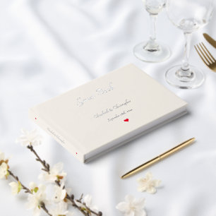 Livre D'or Elégant ivoire couleur argent Mariage Anniversaire