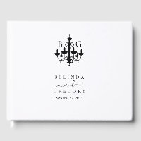 Élégant lustre noir blanc Mariage