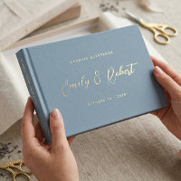 Élégant mariage avec calligraphie poussiéreuse ble