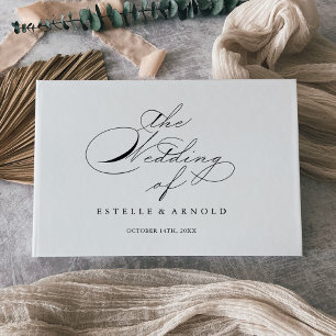 Livre D'or Élégant Mariage de calligraphie moderne