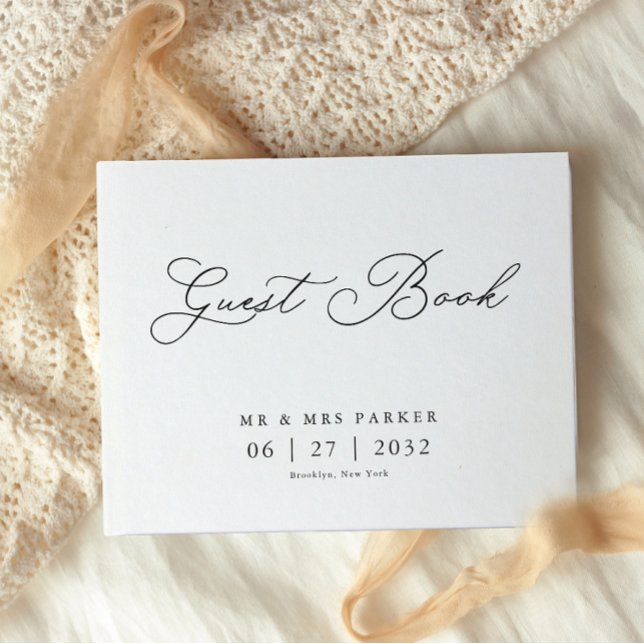 Livre D'or Élégant Mariage de script de calligraphie traditio (Créateur téléchargé)