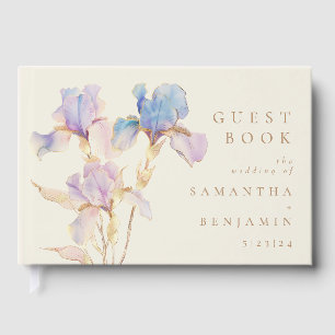Livre D'or Élégant Mariage floral Iris