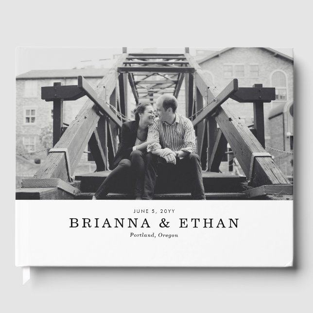 Livre D'or Élégant Mariage photo (Recto)