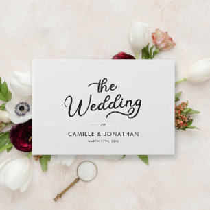 Livre D'or Élégant minimaliste moderne Mariage