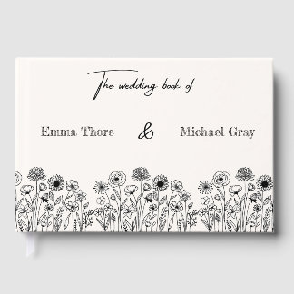 Livre D'or Elegant Minimalistic Wedding Guest book