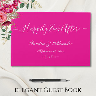 Livre D'or Élégant moderne minima Bold Mariage rose clair