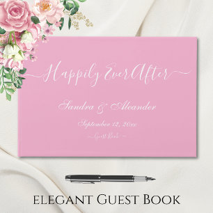 Livre D'or Élégant moderne minimaliste Mariage crème rose cla