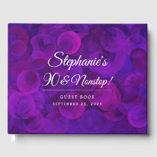Livre D'or Elegant Purple 90 et fête d'anniversaire sans esca