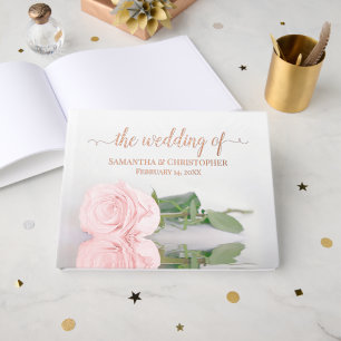 Livre D'or Élégant rose rose rose rose rose Moyenne Mariage h