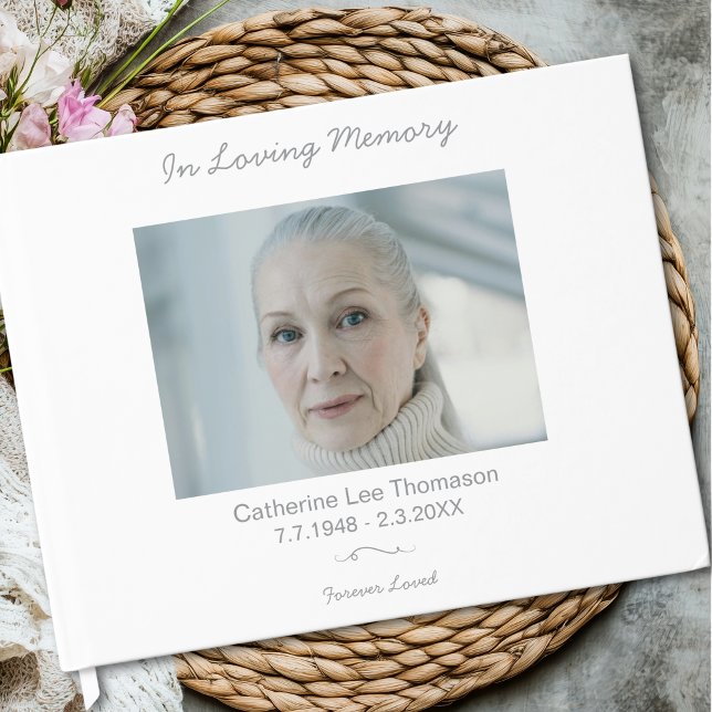 Livre D'or Elegant Simple In Loving Memory Funeral Guest Book (Elegant Simple In Loving Memory Funeral Guest Book)