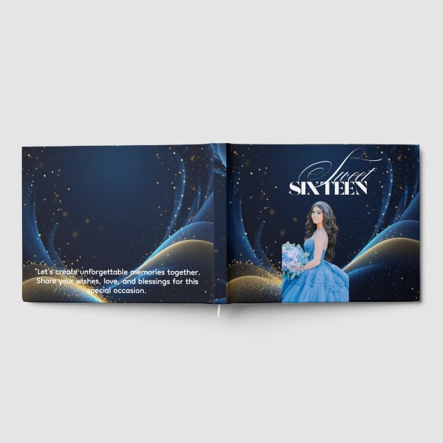 Livre D'or Elégant Sweet sixteen - Personnalisé Anniversaire  (Complet)
