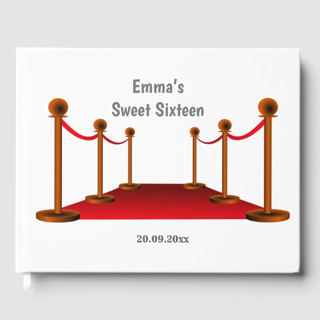 Livre D'or Elégante Tapis rouge Hollywood 16e anniversaire n' (Recto)