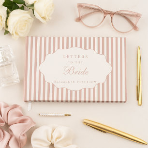 Livre D'or Élégantes Lettres Prépa Rose Poussiéreuse À La Mar