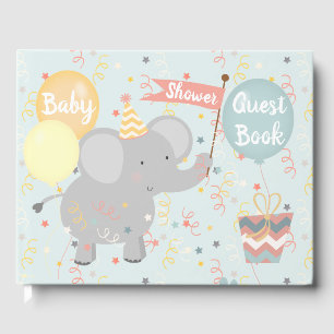 Livre D'or Eléphant Baby shower Giraffe Singe Confetti