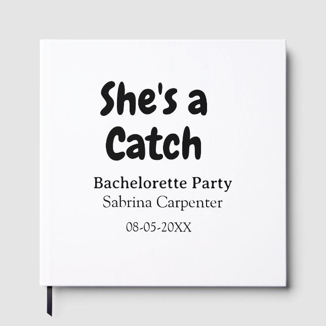 Livre D'or Elle est un nom de fête de bachelorette date simpl (Recto)