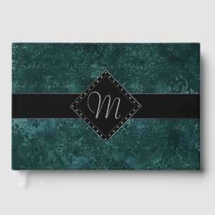 Livre D'or Emerald Green   Deep Jade Velvet Grunge Mariage
