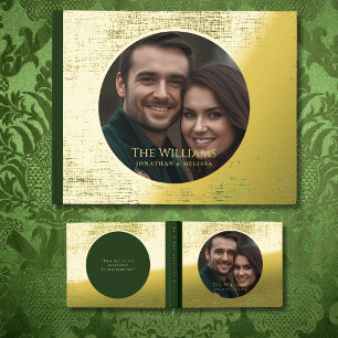 Livre D'or Emerald Green Foil Guestbook Elegant Guest Books