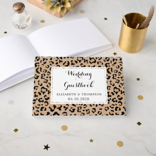 Livre D'or Empreinte de léopard, Spots, Léopard Brown, Mariag