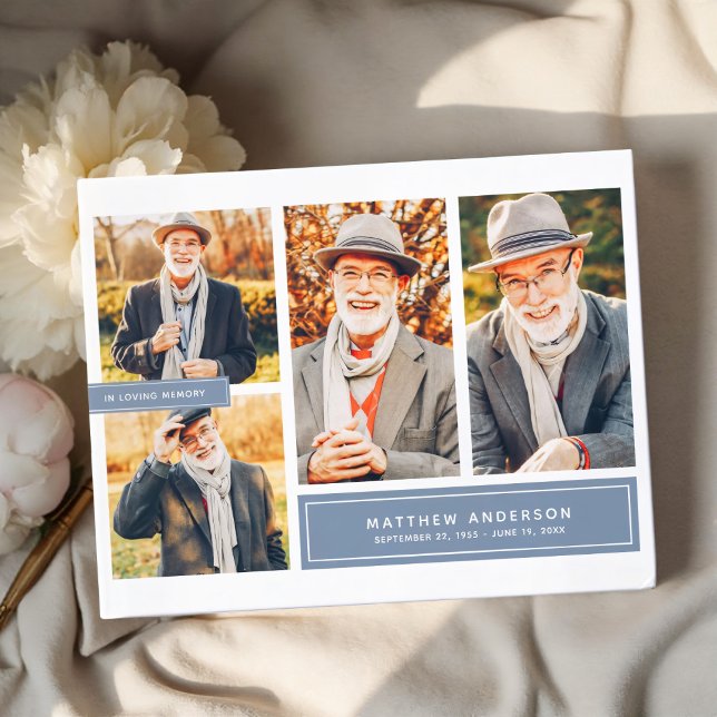 Livre D'or En Mémoire Amoureuse Photos de couleurs modernes (Créateur téléchargé)