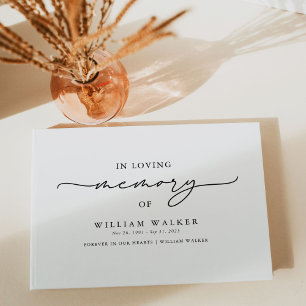 Livre D'or En mémoire d'amour Noir & Blanc funérailles commém