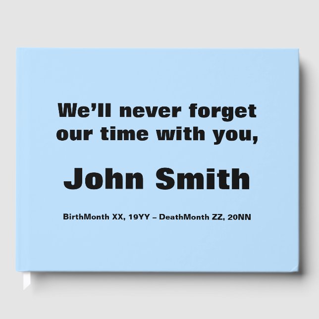 Livre d'or en signe de deuil et de sincérité (Recto)