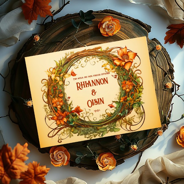 Livre D'or Enchanter l'ivoire, Orange Floral Druid Hill Maria (Créateur téléchargé)