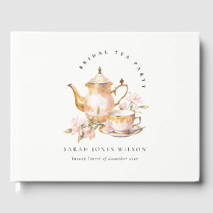 Livre D'or Ensemble de thé floral or rose Service à thé pour 
