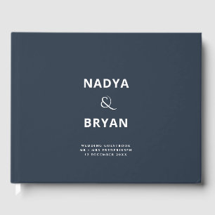 Livre D'or Espace extra-atmosphérique Dark Navy Chic Minimali