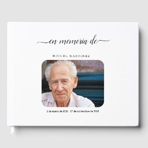 Livre D'or Espagnol Funeral Gubook / Memorial Se connecter
