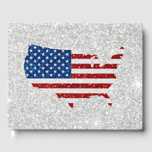 Livre D'or États-Unis Drapeau Stars & Stripes Juillet 4 Parti