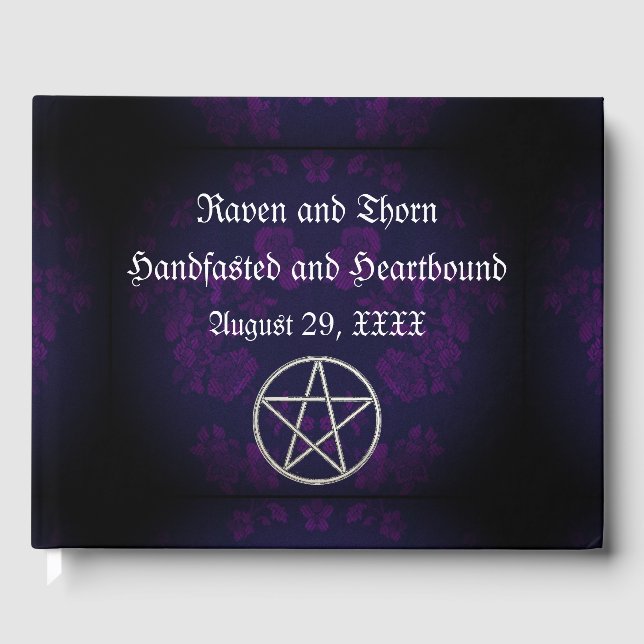 Livre D'or Eternal Handfast/Mariage Pentacle Purple Suite (Recto)
