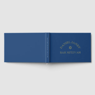 Livre D'or Étoile de David Simplement Élégante Bar Mitzvah Li