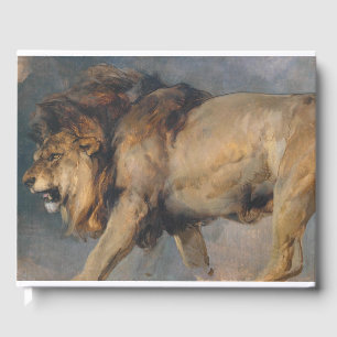 Livre D'or Étude d'un lion (par Edwin Henry Landseer)