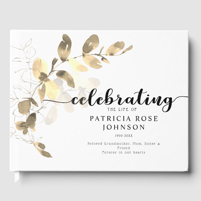 Livre D'or Eucalyptus | Mémorial (Recto)