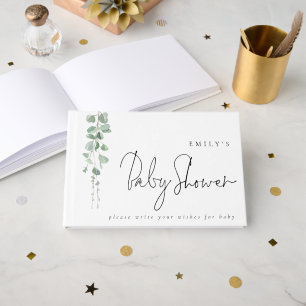 Livre D'or Eucalyptus moderne veut Baby shower
