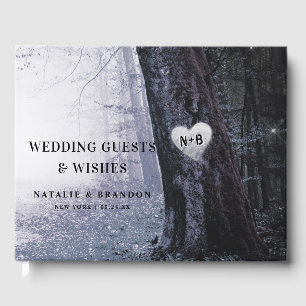Livre D'or Evermore Forêt de fée enchantée Mariage violet