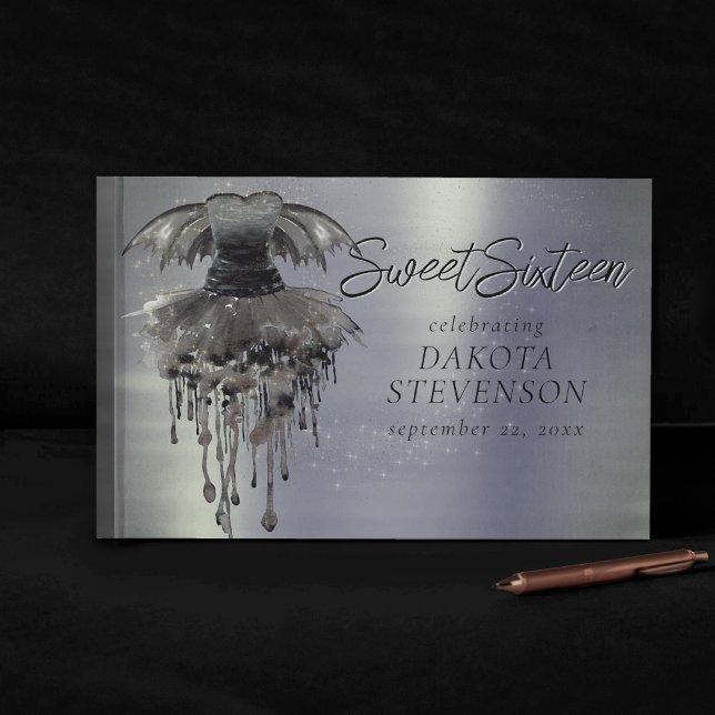 Livre D'or Evil Fairy Gown | Rocher noir gothique (Créateur téléchargé)