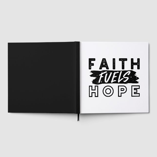 Livre D'or Faith Fuels Hope Quote – Uplifting Christian Art (Complet)