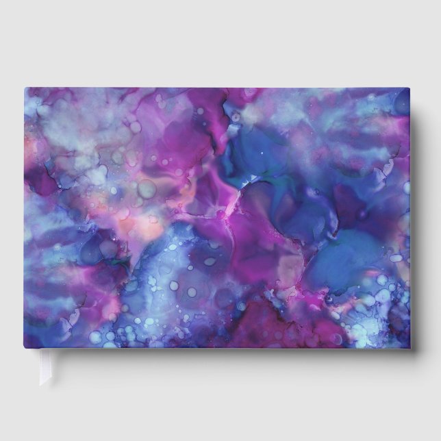 Livre D'or fantasy watercolor - deep space vibe : (Recto)