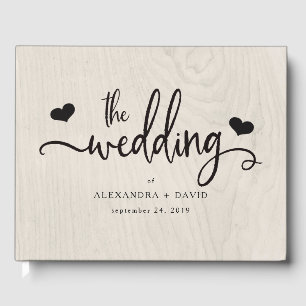 Livre D'or Farmhouse Chic Mariage rustique moderne