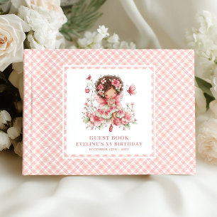 Livre d'or Fée Charmante Fille Anniversaire Rose F