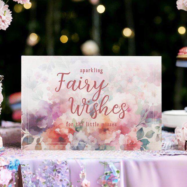 Livre D'or Fée pétillante Voeux Fairycore Garden Anniversaire (Fairy First Birthday Guest Book with Sparkling Fairy Wishes for the Little Misses.)