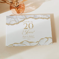 Fête d'anniversaire de mariage de 20 ans en Agate