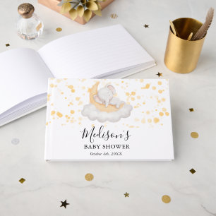 Livre D'or Fête de Baby Shower éléphant de bébé mignon
